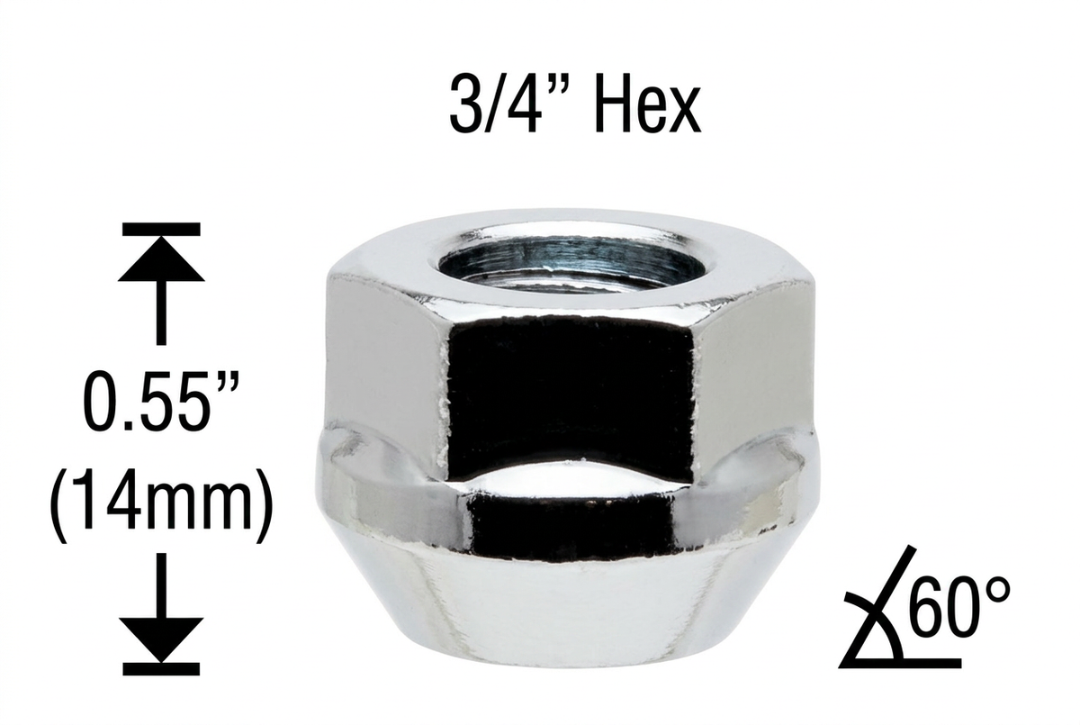 1/2" SHORT OPEN END BULGE NUTS