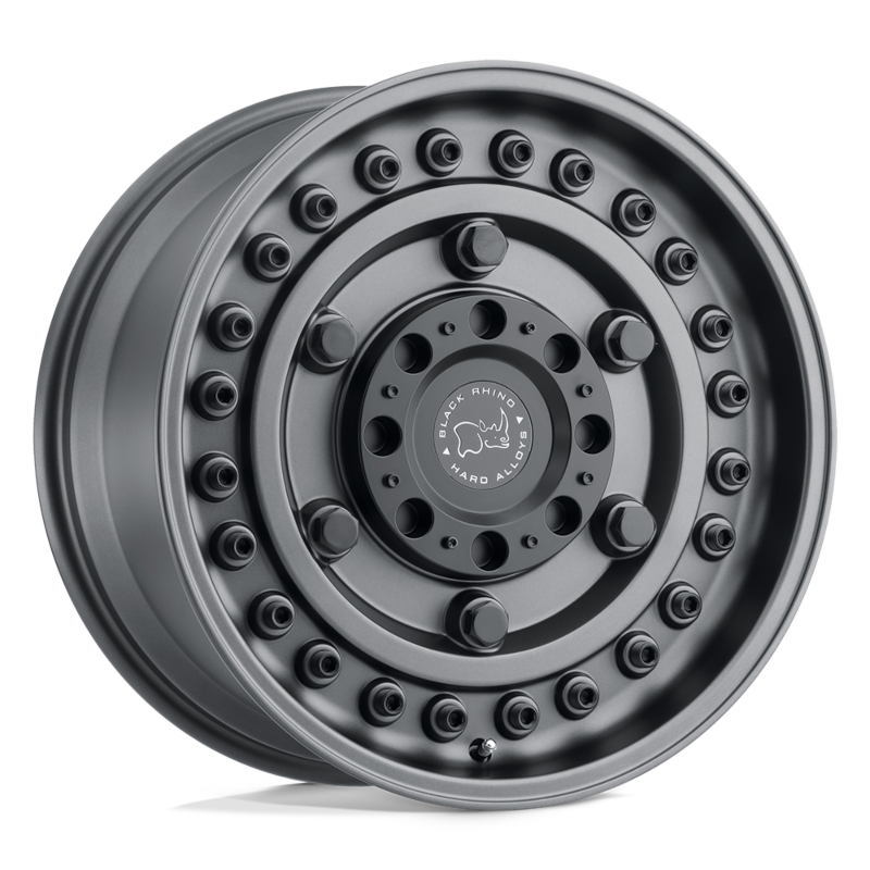 Black Rhino Armory 6-130 17X8 Matt Gunmetal +38mm 1780ARY386130G84