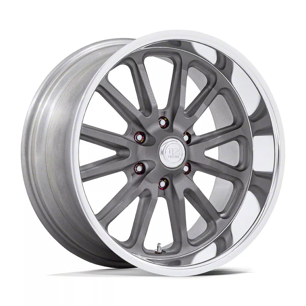 US Mags U111 Rambler 6-139.7 (6-5.5") 20x8 Textured Grey With Diamond Cut Lip 4.5" BS 6-139.7 (6-5.5") 20x8" BS UC145AD20806801