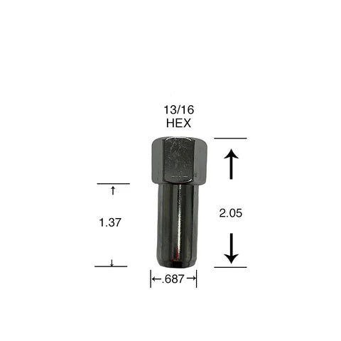 1/2" OPEN SST NUT 8604