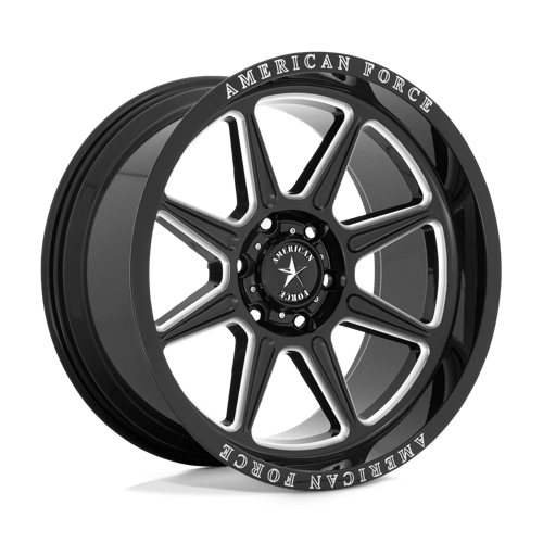 American Force Cast AC002 TRAIL 20X10 6X135 Gloss Black Milled -18 Offset