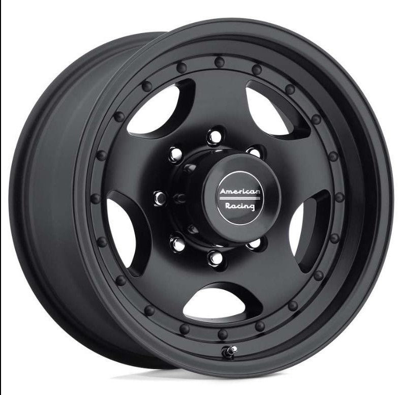 American Racing AR23B Type 23 Black 5-120.65 (5-4.75") 15X10 Satin Black 3.75 BS