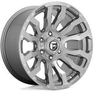 Fuel Wheels Blitz D693 6-139.7 (6-5.5") 22X12 Anthracite Brushed Tint Clear -44mm Offset D69322208447