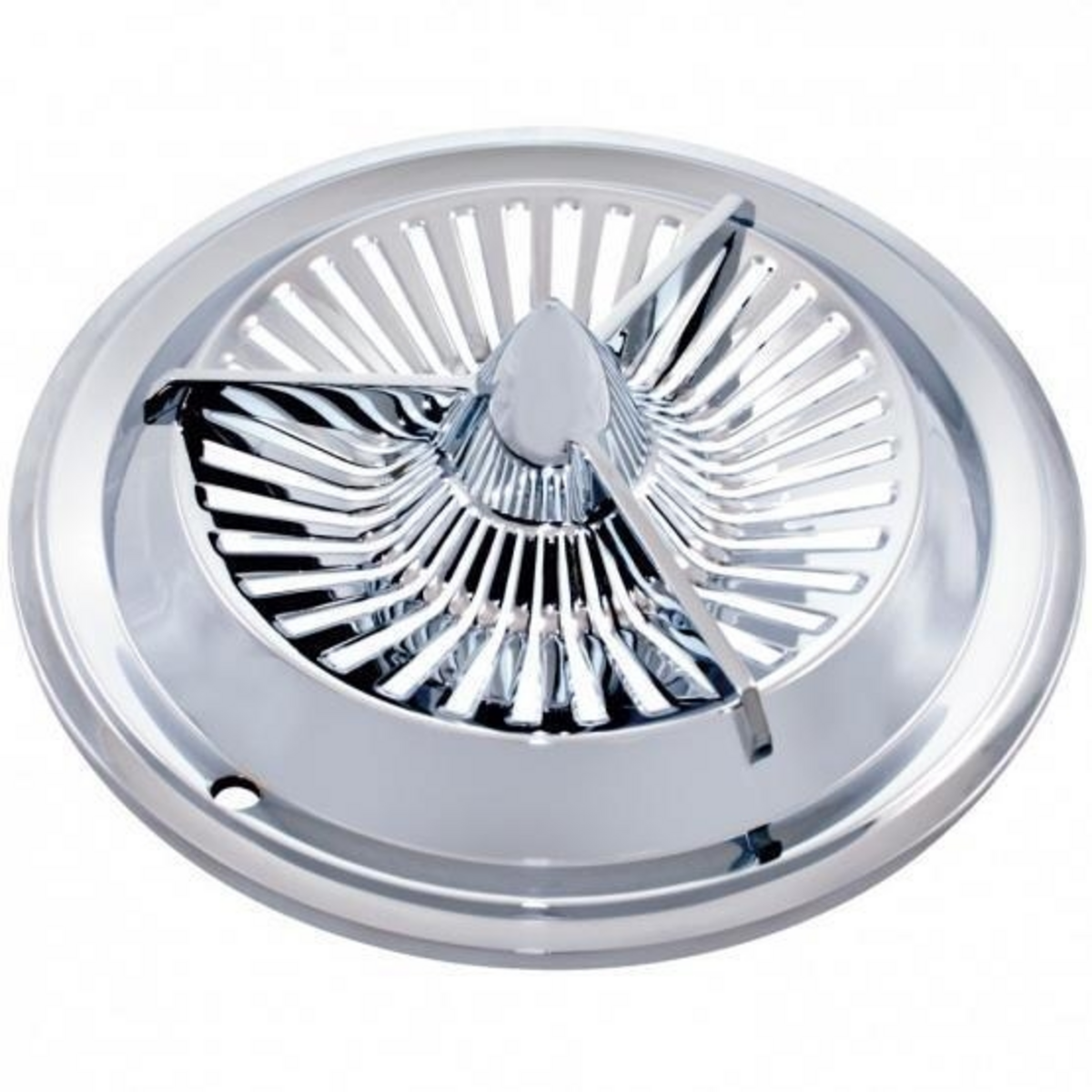 15" CHROME POLARA TRI-BAR HUBCAP (SET OF 4) C5055
