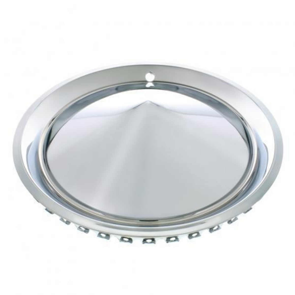15" CHROME 57-PLYMOUTH "CALIFORNIA CONE" HUBCAP SET (SET OF 4) C5057