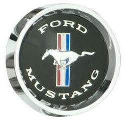 Mustang Ralley Black Ford Pony Caps