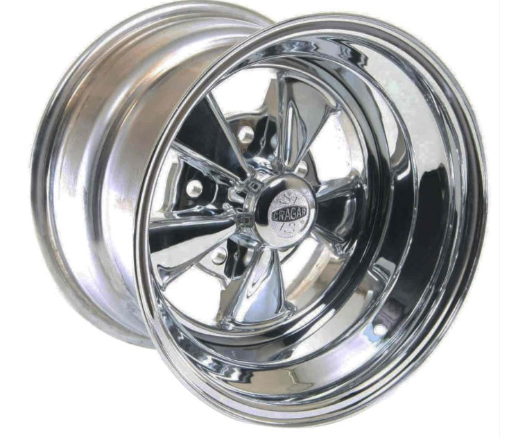 Cragar Classic Super Sport 610C 5-114.3 (5-4.5") / 5-120.65 (5-4.75") / 5-127 (5-5") 15X10 Chromed 4.75" BS