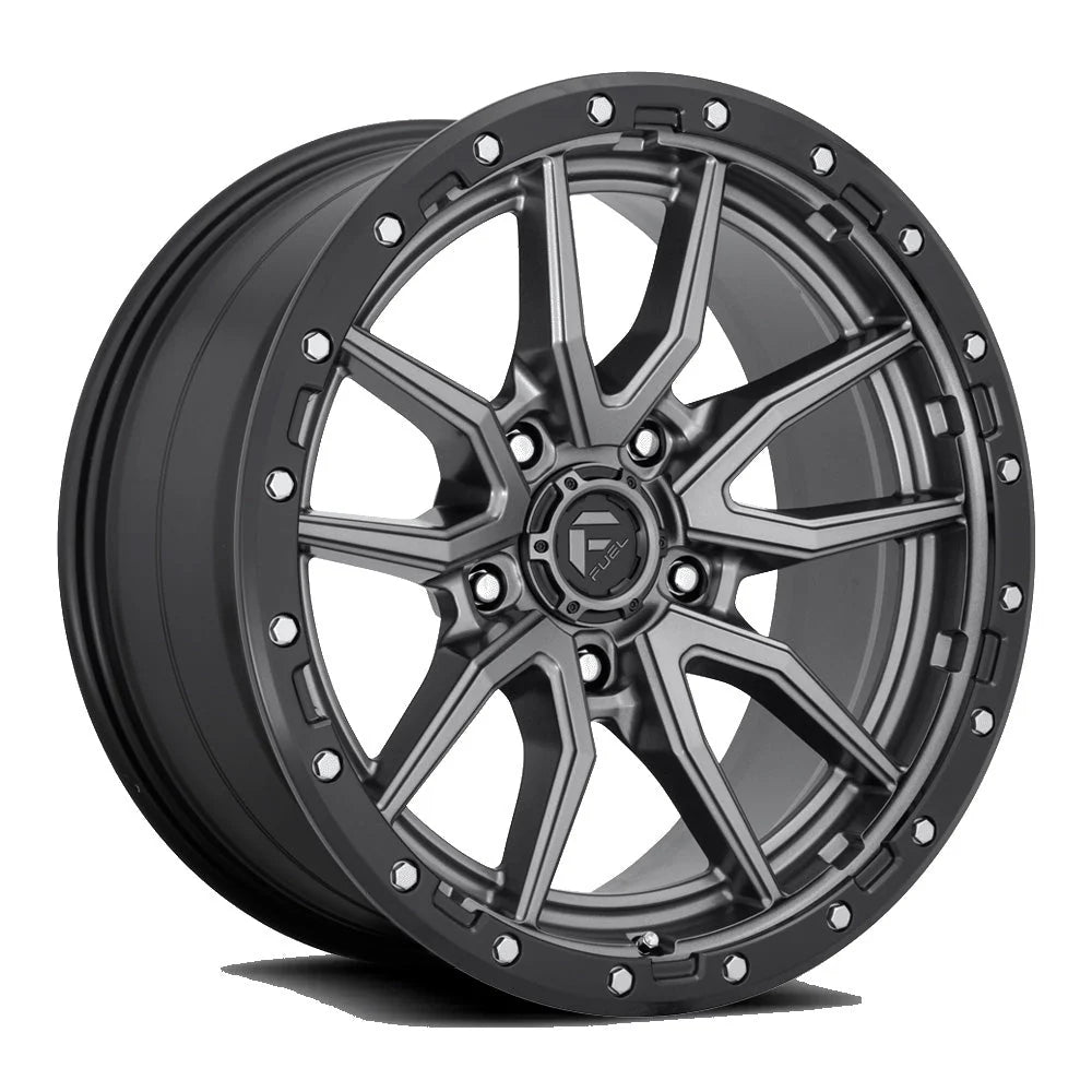 Fuel Wheels Rebel D680 5-127 (5-5") 20X10 Matt Gunmetal Black Lip -18mm Offset D68020007547