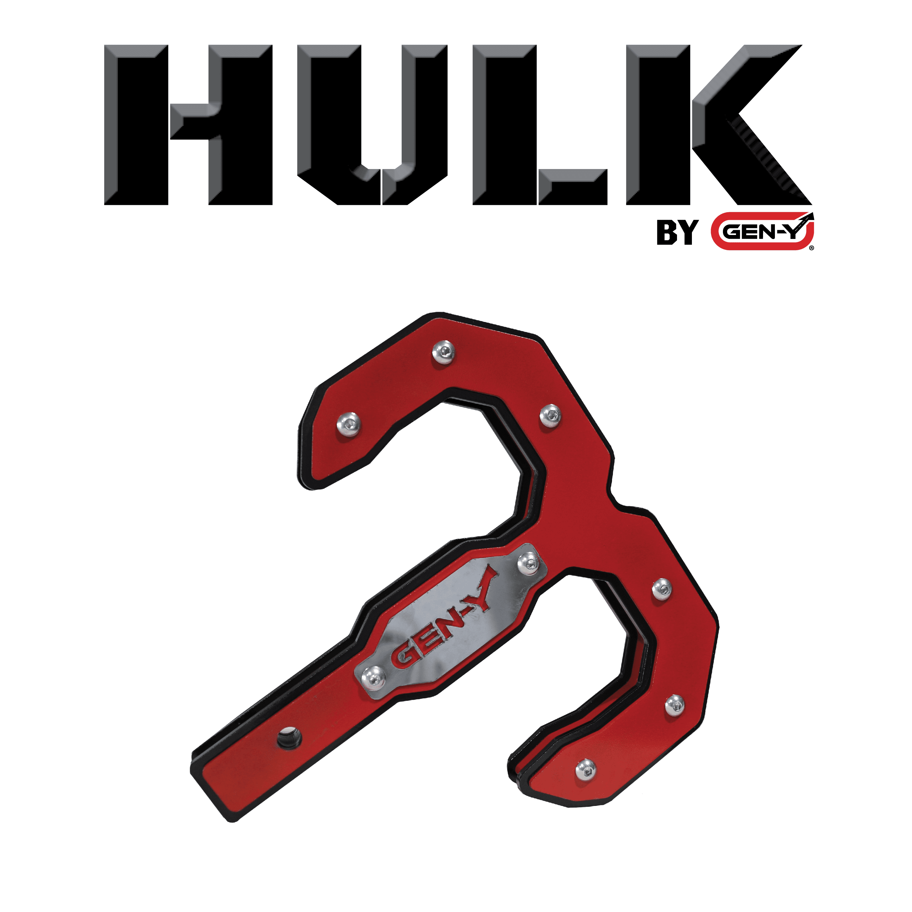 Gen-Y The Hulk Tow Hook Red 2" Shank