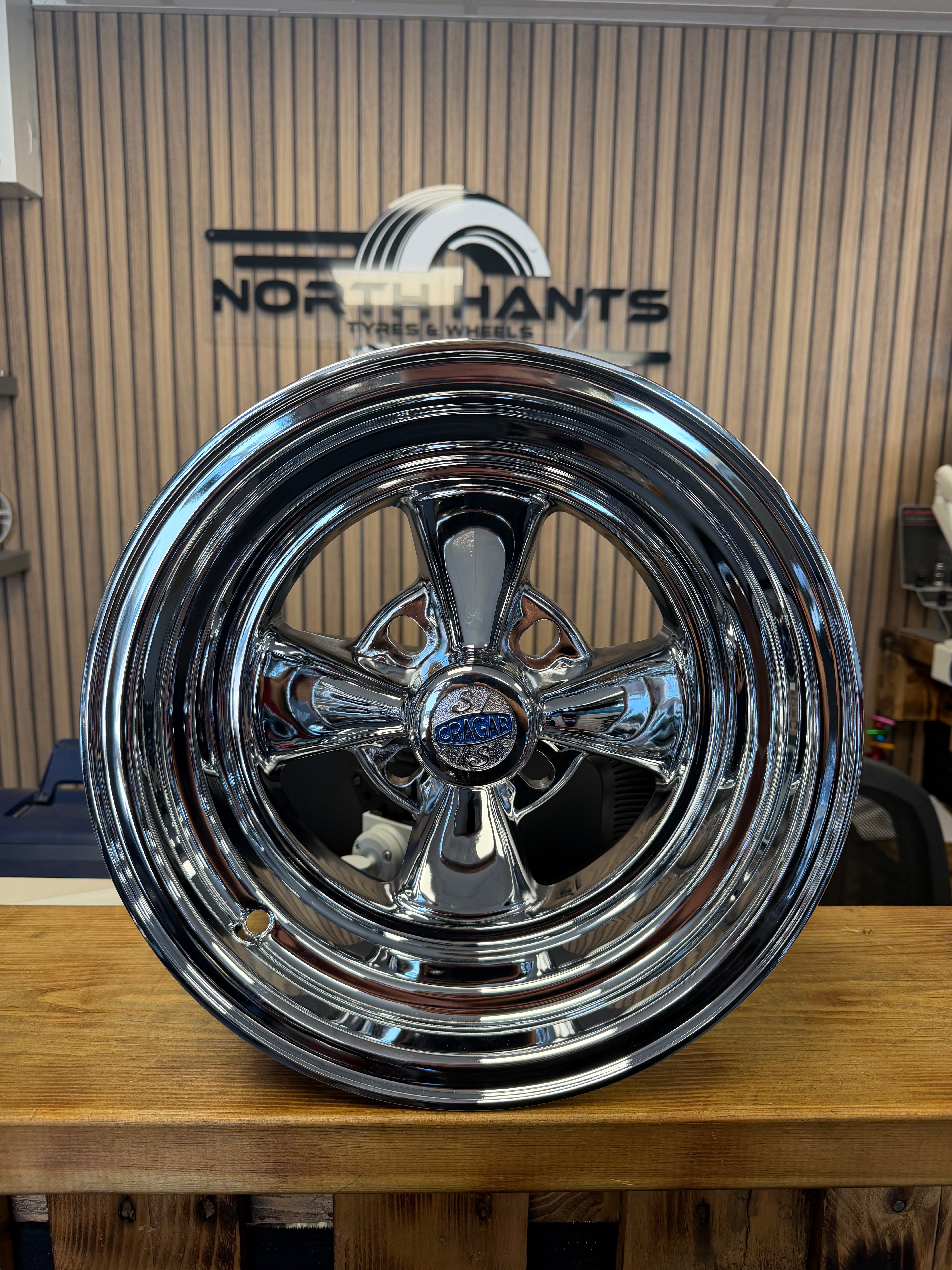CRAGAR S/S 610C  4 SPOKE  4-4"/4.25"/4.5"/110MM 13" x 8"