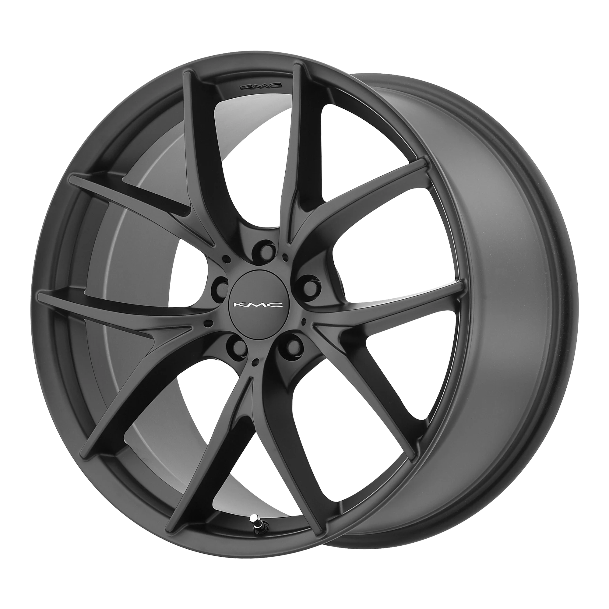 KMC Wheels 694 Wishbone 5-120.65 (5-4.75") 20X8.5 Satin Black 38 mm Offset