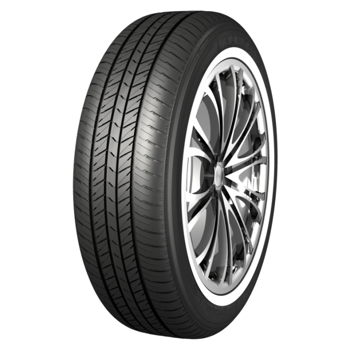 185/80R13 Nankang 20mm Whitewall