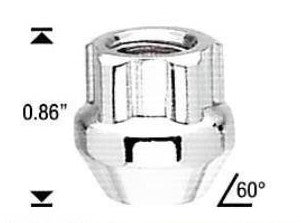 Chrome Cone Seat Trailer 2 Wheel Lock Set - Hardin Marine