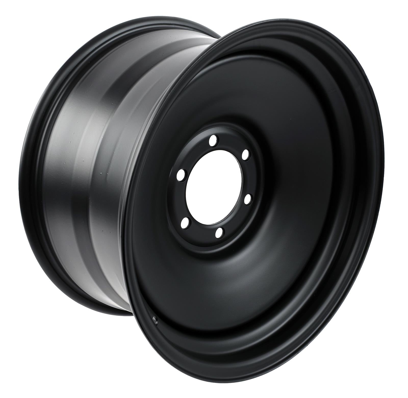 NHT Classic Rat Rod Steel Wheel 5-114.3 (5-4.5") 15X7 Matt Black Primered 3.75" BS