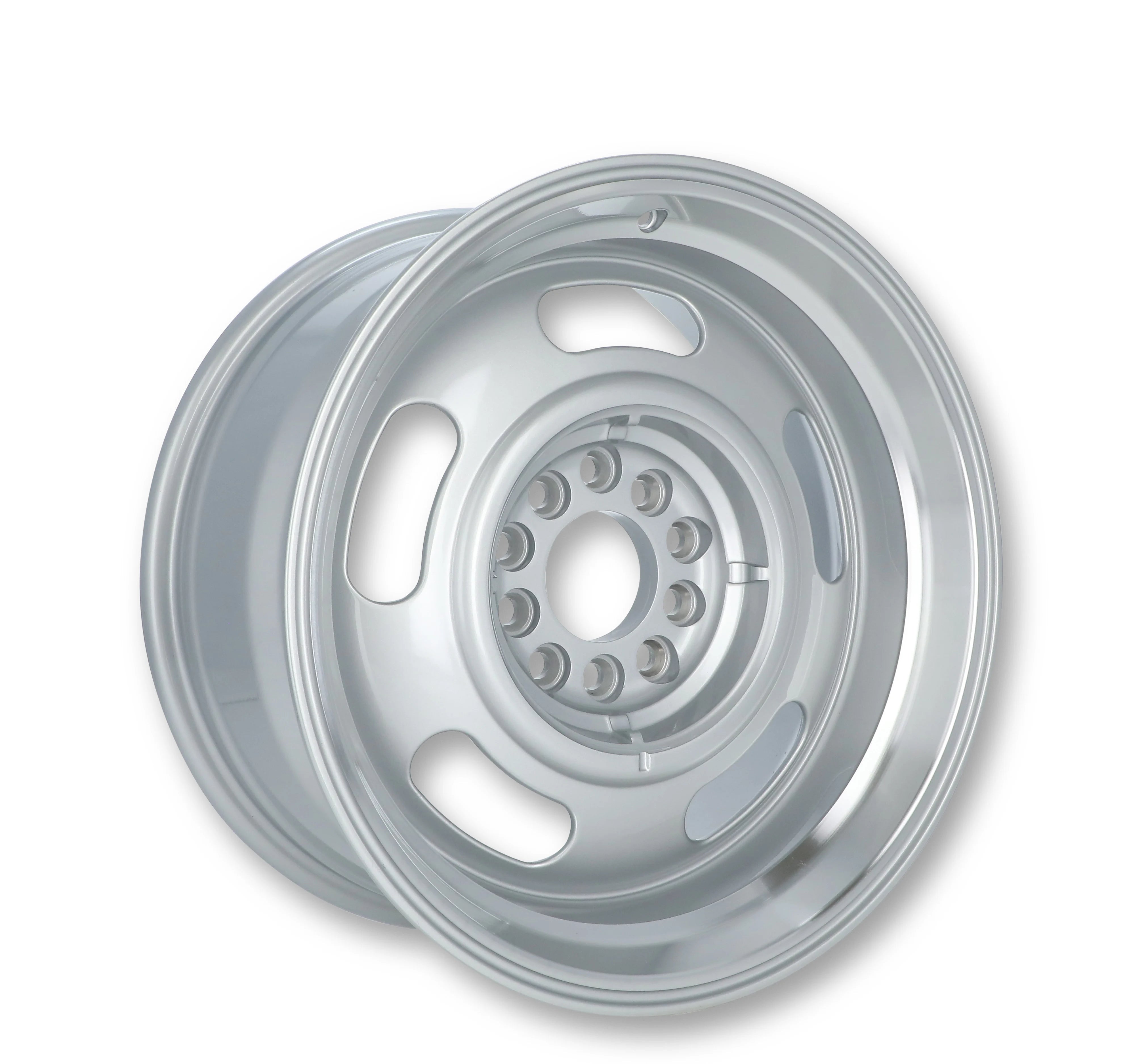 Rev Wheels Classic Rally 107  5-120.65 (5-4.75") / 5-127 (5-5") 18X8 Silver 0mm Offset