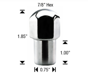 14M1.5 US MAG DUPLEX WHEEL NUT