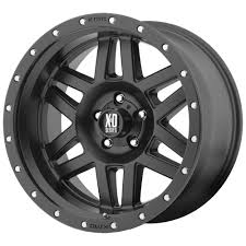 XD Wheels 128 Machete 5-127 (5-5") 17X9 Satin Black -12mm Offset