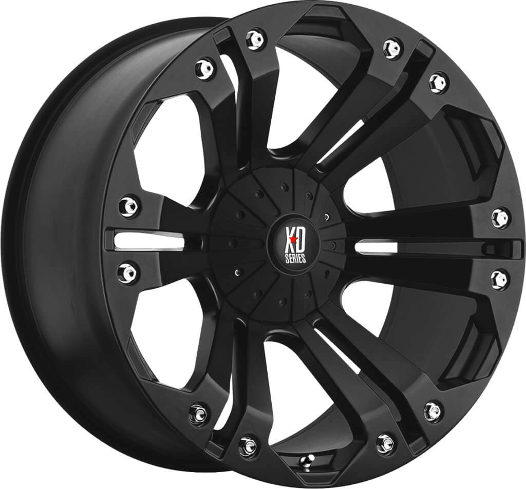 XD Wheels 778 Monster 5-127 (5-5") / 5-135 20X10 Matt Black -12mm Offset