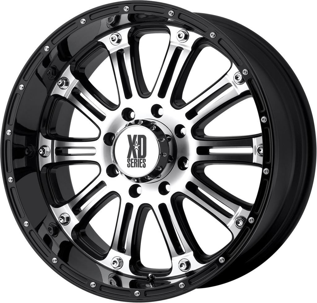 XD Wheels 795 Hoss 6-139.7 (6-5.5") 17X9 Gloss Black Machined 18 mm Offset