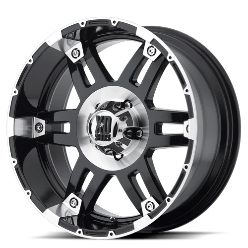 XD Wheels 797 Spy 8-165.1 (8-6.5") 18X8.5 Gloss Black Machined 18 mm Offset