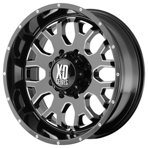 XD Wheels 808 Menace 6-139.7 (6-5.5") 20X9 Gloss Black Milled 18 mm Offset