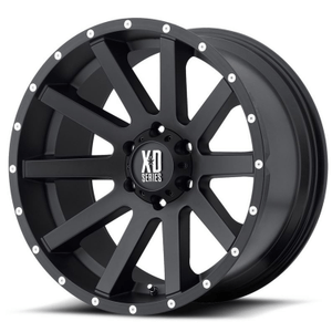 XD Wheels 818 Heist 6-139.7 (6-5.5") 18X9 Satin Black 30 mm Offset