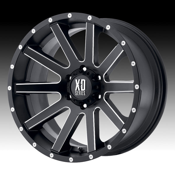 20インチ 　XD818 / Satin Black XD Wheels 818 Heist 6-139.7 (6-5.5