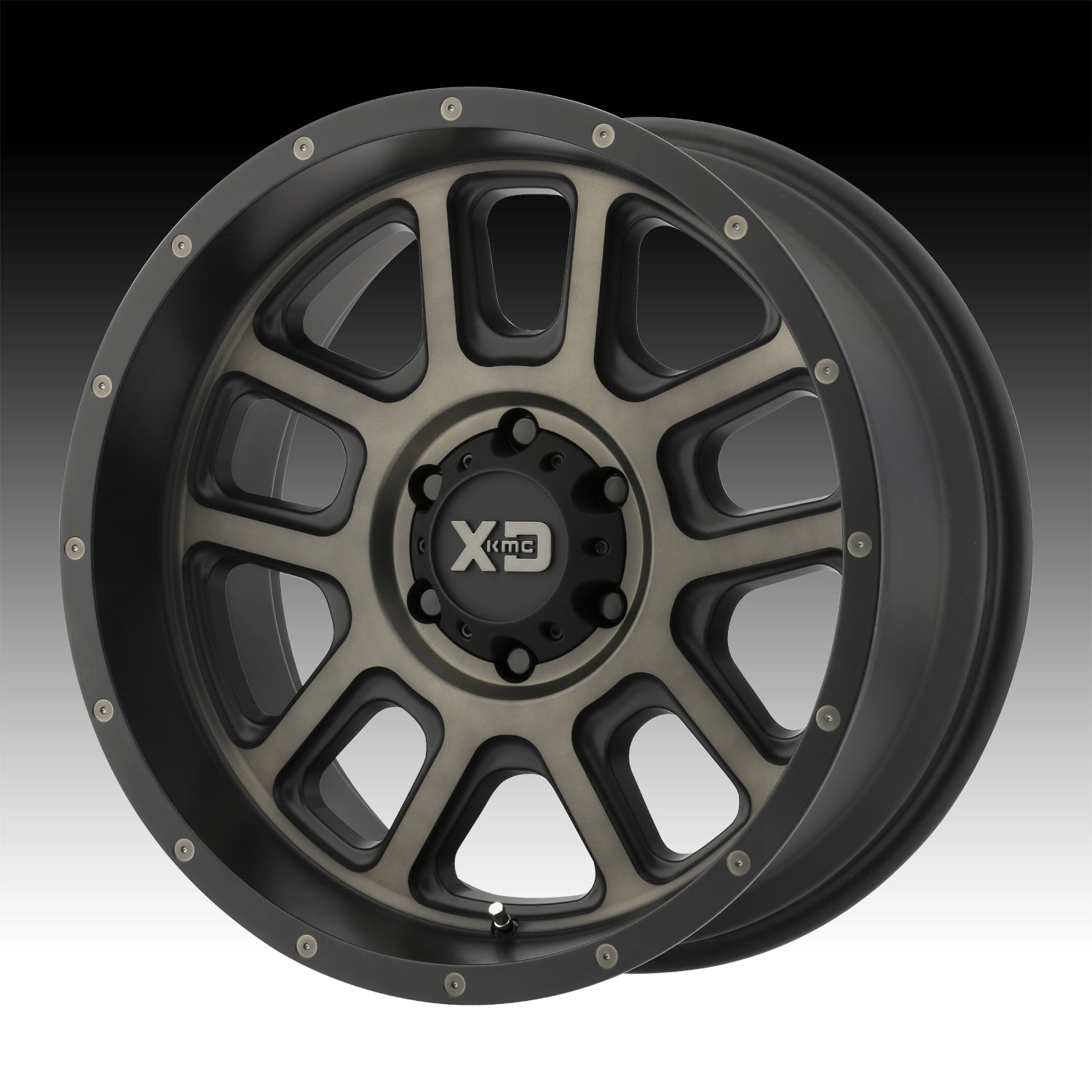 XD Wheels 828 Delta 6-135.0 20X9 Matt Black Dark Tint -12mm Offset