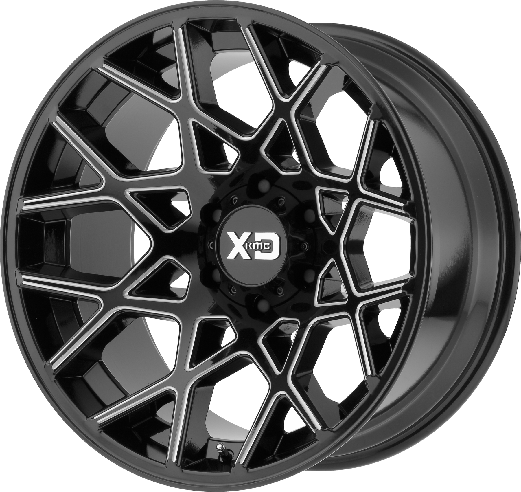 XD Wheels 831 Chopstix 6-139.7 (6-5.5") 20X10 Gloss Black Milled -24mm Offset