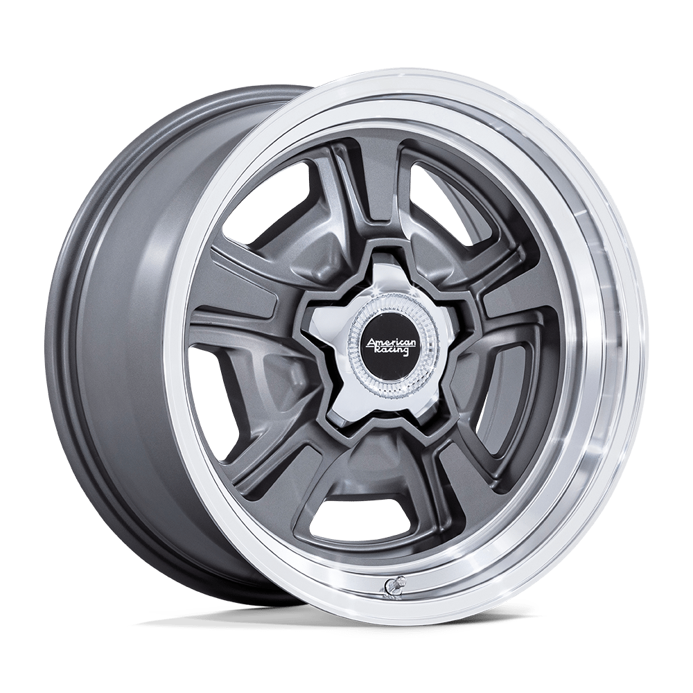 American Racing VN517 Marauder Blank Drilled 22x10 Anthracite With Diamond Cut Lip 5.74" BS 22x10" BS VN517AD22100006