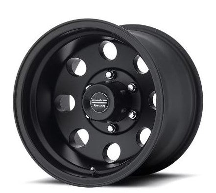 American Racing AR172B Baja Black 8-165.1 (8-6.5") 17X8 Satin Black 4.5 BS