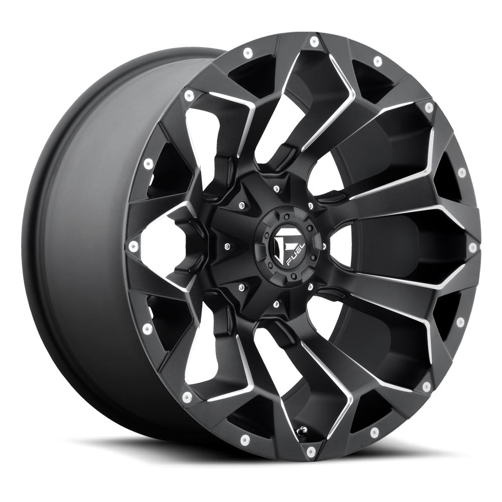 Fuel Wheels Assault D546 5-139.7 (5-5.5") / 5-150 22X10 Matt Black Milled -18mm Offset D54622007047