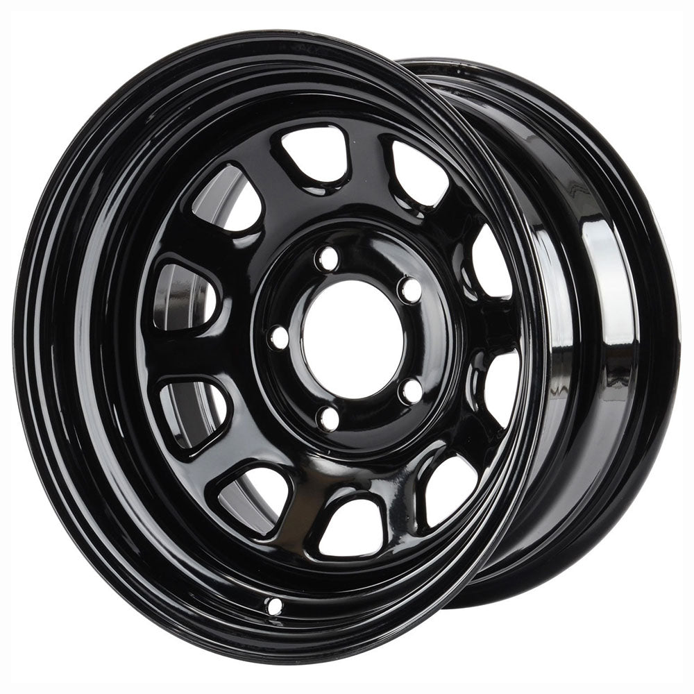 NHT Classics Black D Window 6-139.7 (6-5.5") 16X8 Gloss Black NO Striping 4.97" BS