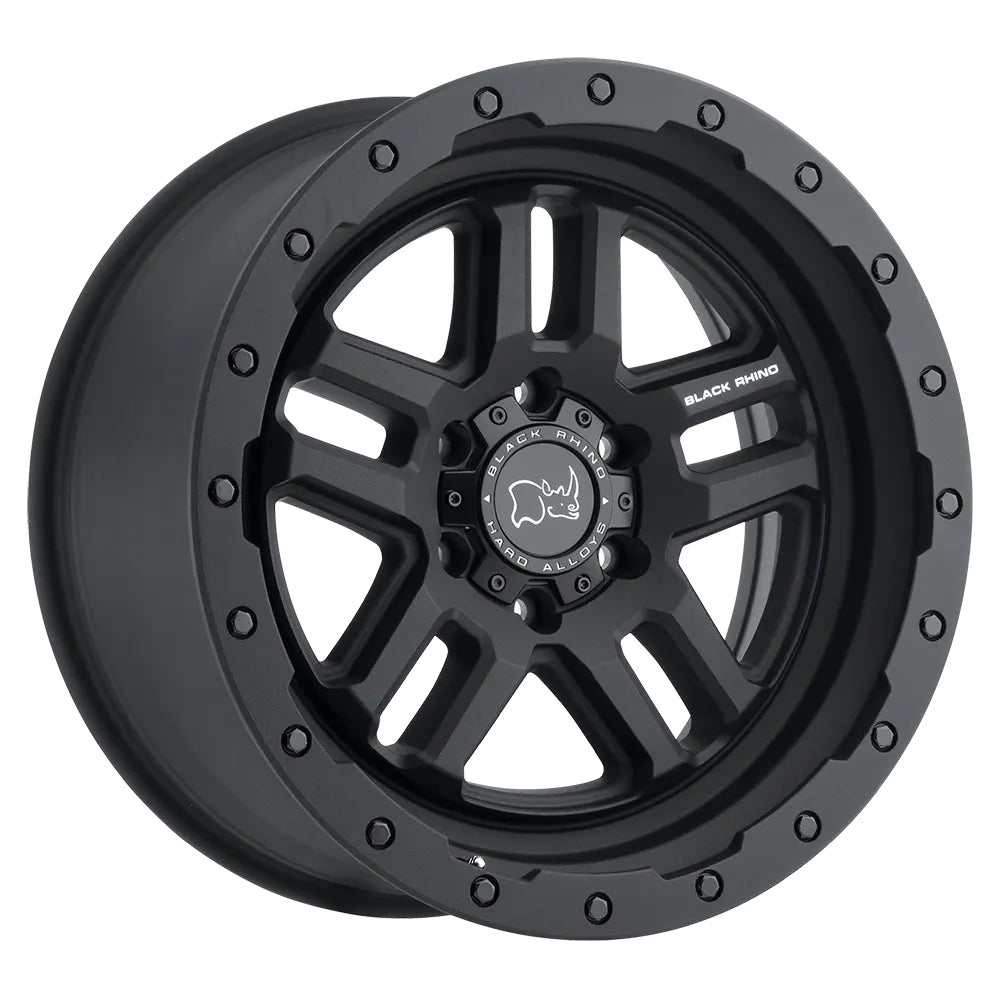 Black Rhino Barstow 6-139.7 (6-5.5") 20X9.5 Textured Matt Black -18mm Offset 2095BTW-86140M12