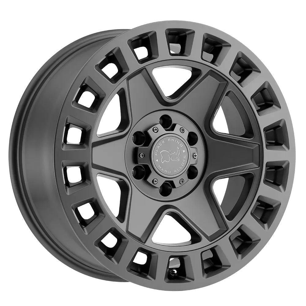 Black Rhino York 6-130 17X8 Matt Gunmetal +52mm 1780YRK526130G84