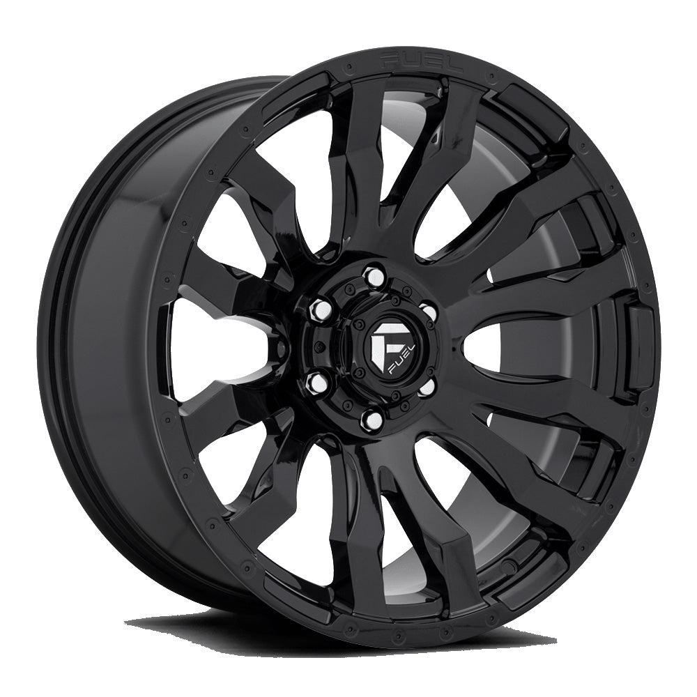 Fuel Wheels Blitz D675 6-139.7 (6-5.5") 22X10 Gloss Black -18mm Offset D67522008447