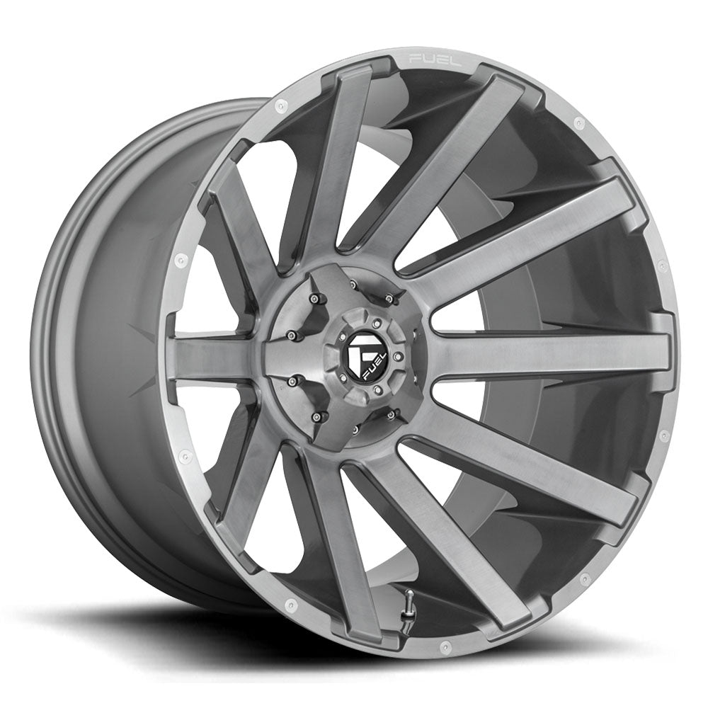 Fuel Wheels Contra D714 8-165.1 (8-6.5") 20X10 Brushed Gunmetal -18mm Offset D71420008247