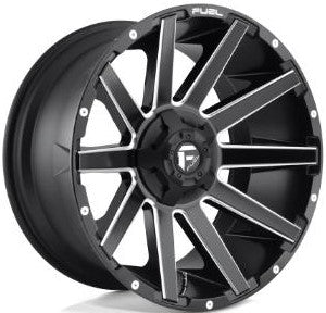 Fuel Wheels Contra D616 6-135, 6-139.7 (5-5.5") 20X10 Matt Black Milled -19mm Offset D61620009846