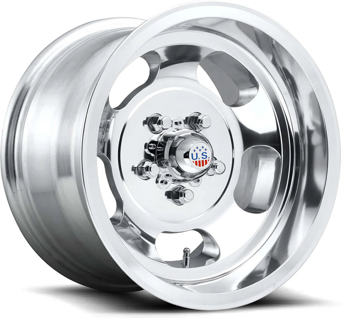 US Mag Indy 5-120.65 (5-4.75") 15X10 Polished 3.53" BS
