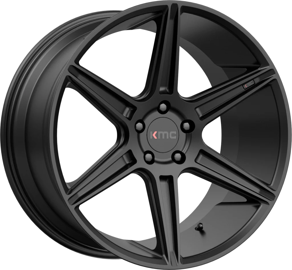 KMC Wheels 711 Prism 5-120 20X9 Satin Black 35 mm Offset