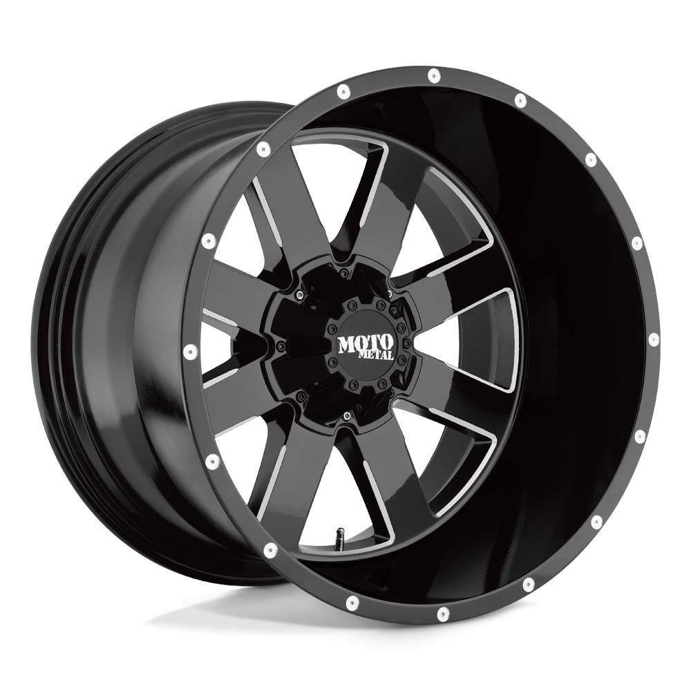 Moto Metal MO962 6-139.7 (6-5.5") 18X9 Gloss Black Milled 5" BS