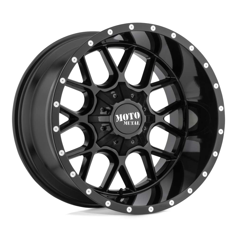 Moto Metal MO986 8-165.1 (8-6.5") 20X9 Gloss Black 5.71" BS