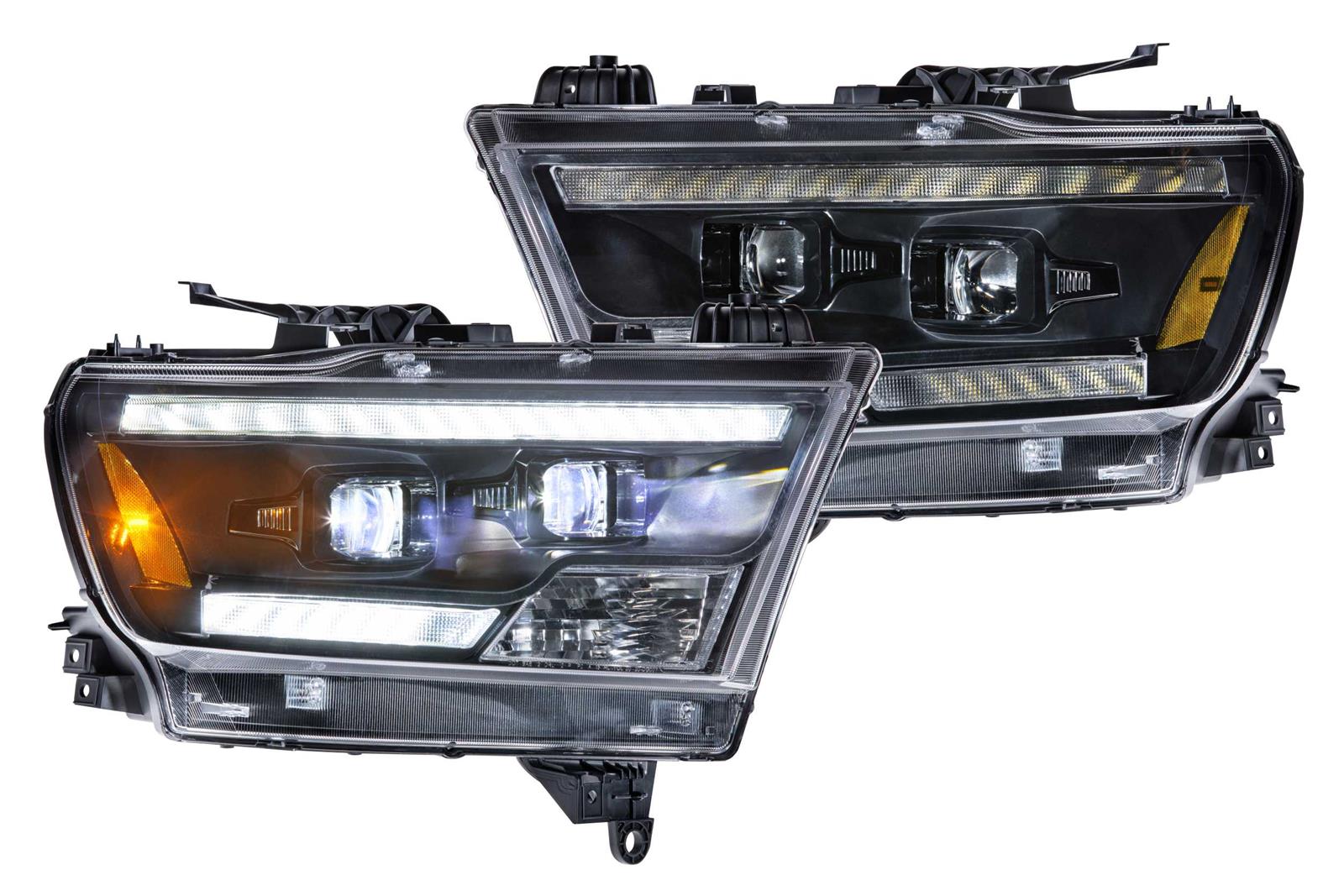 Dodge Ram LED Headlights 2019-2024 1500 XB HYBRID LED White DRL Morimoto