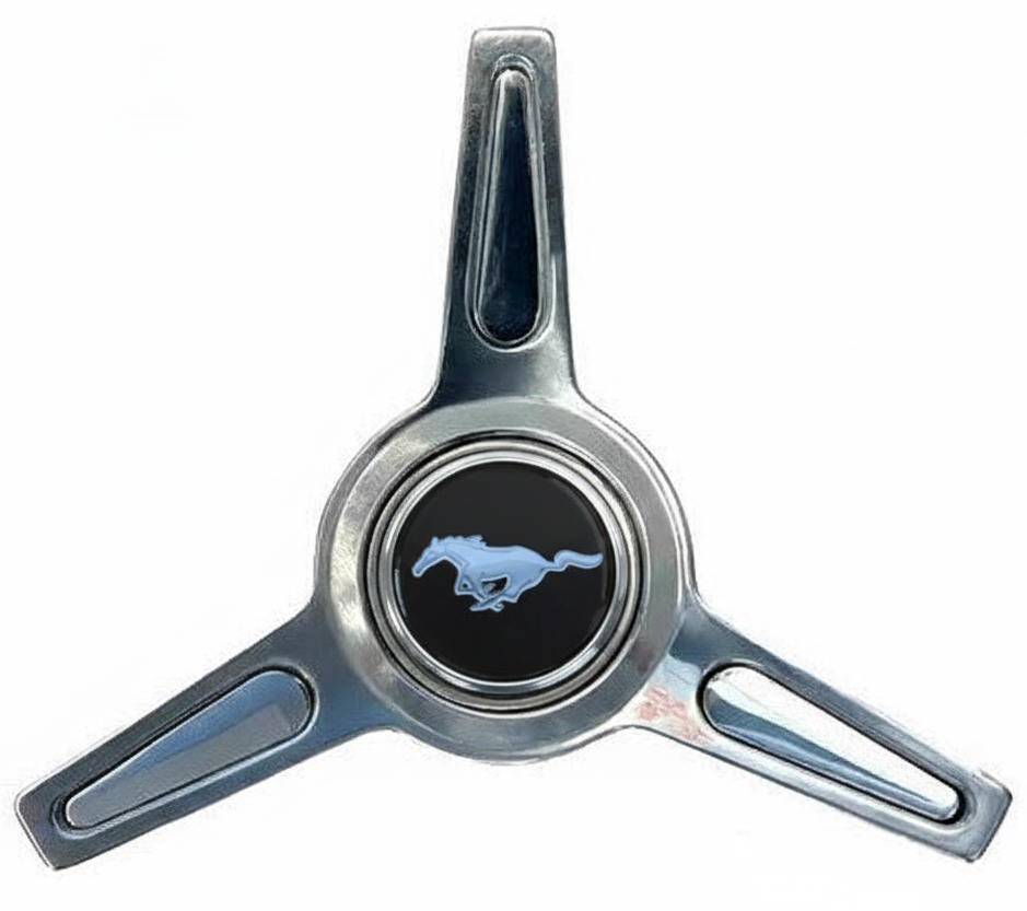 US MUSCLE 3 EAR SPINNER BLACK MUSTANG PONY