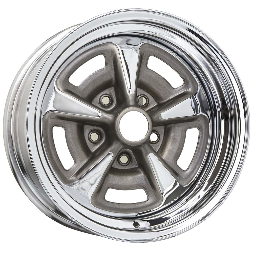 Wheel Vintiques Pontiac Rallye 2 5-120.65 (5-4.75") 15X10 Chrome & Painted Steel 79.37 BS