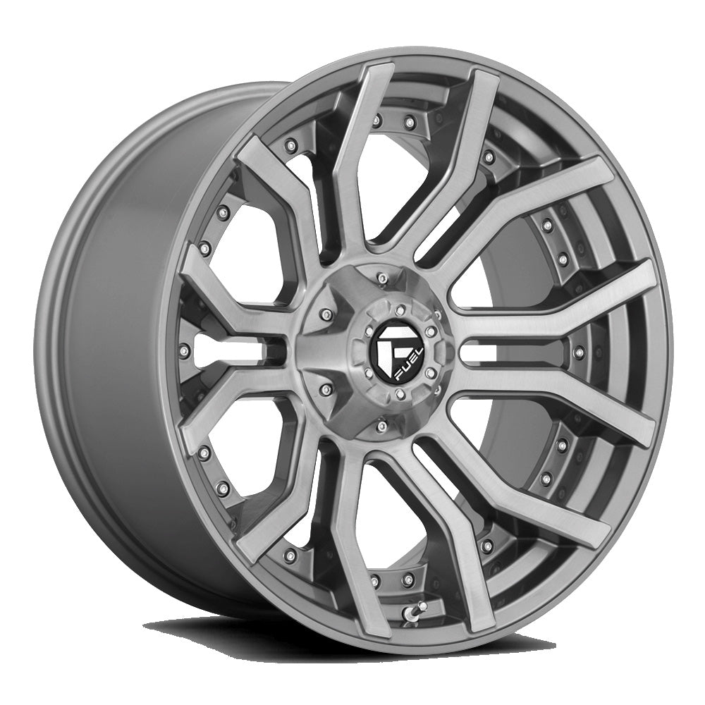 Fuel Wheels Rage D713 5-127 (5-5") / 5-139.7 (5-5.5") 20X10 Brushed Gunmetal -18mm D71320005747