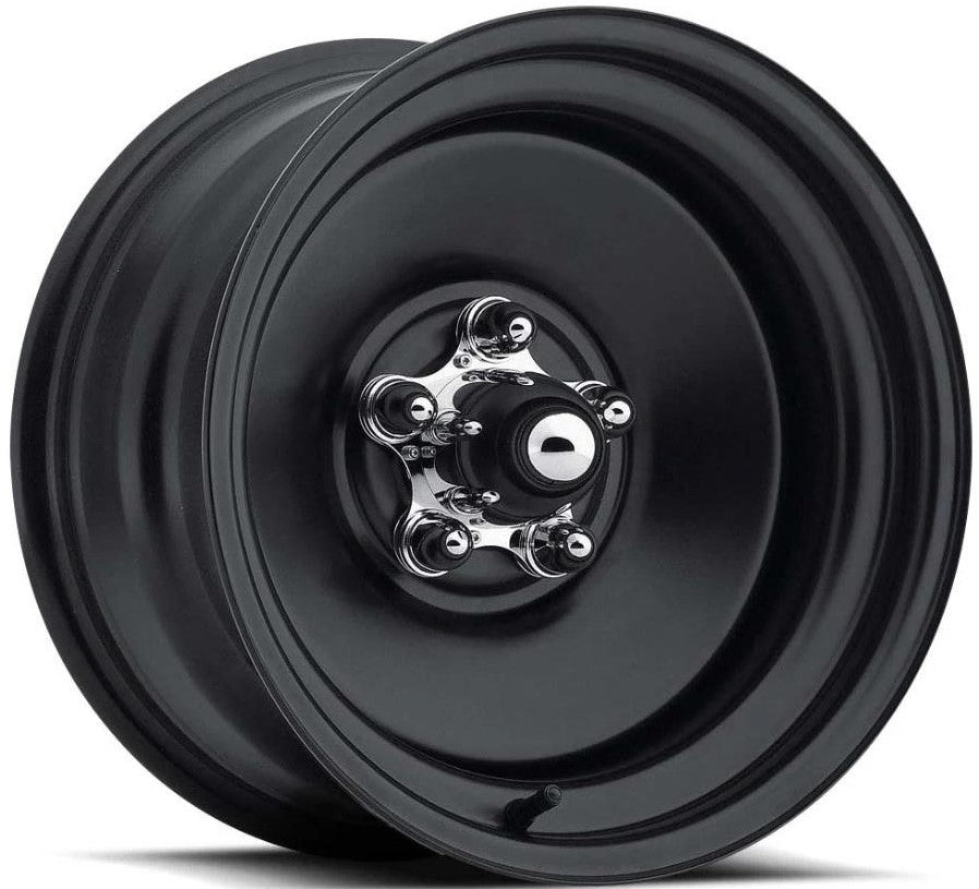 NHT Classic Rat Rod Steel Wheel 5-127 (5-5") 17X9 Matt Black Primered 5" BS