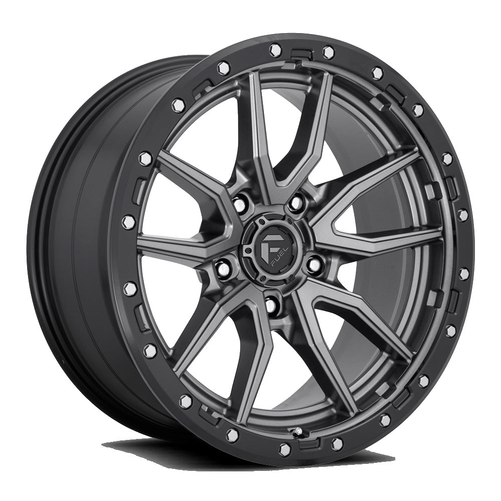 Fuel Wheels Rebel D680 5-139.7 (5-5.5") 20X10 Matt Gunmetal Black Lip -18mm Offset D6802000B447