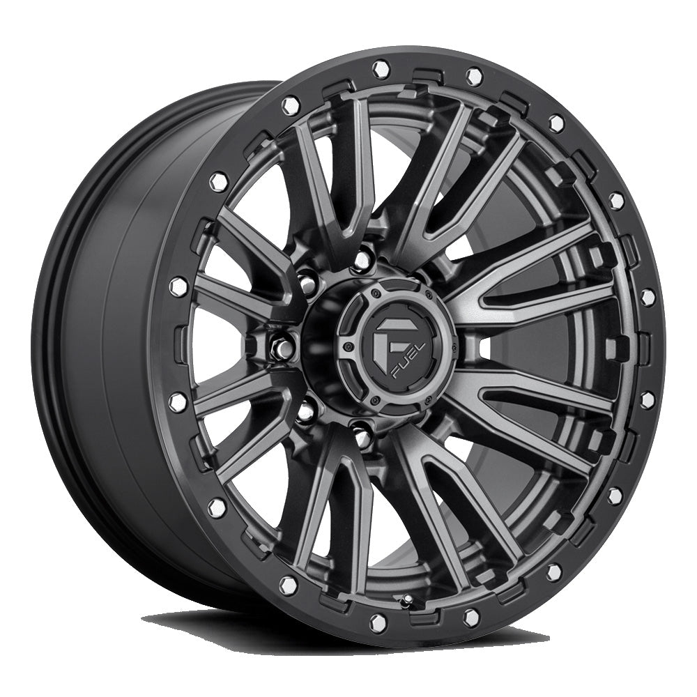 Fuel Wheels Rebel D680 8-165.1 (8-6.5") 22X10 Grey Black Ring -18mm D68022008247