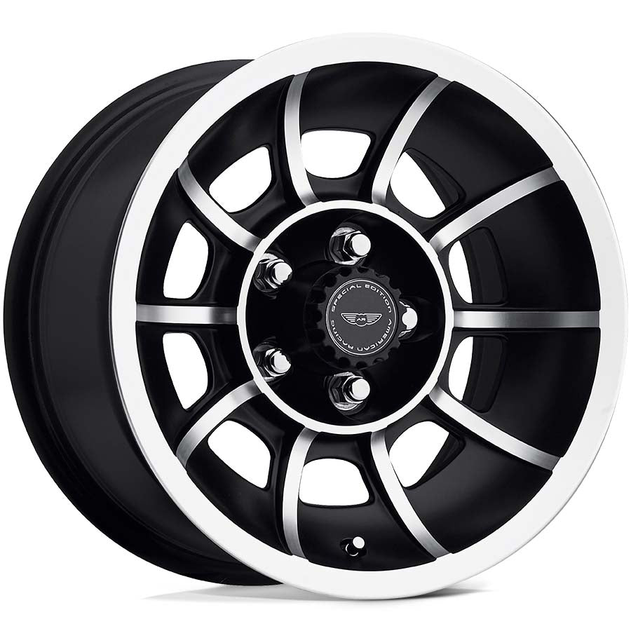 American Racing VN47 Vector 5-114.3 (5-4.5") 15X8.5 Satin Black Machined 5.00" BS